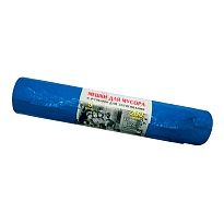Мешки для мусора 200 л, с завязками, синие, в рулоне 5 шт., ПВД, 45 мкм, 1100х850 мм, Концепция Быта Vitalux, 604934 в Братске
