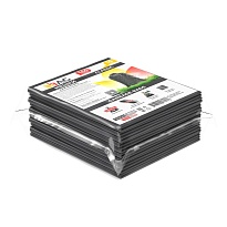 Мешки для мусора 160 л, серые, в пачке 10 шт., ПВД, 40 мкм, 900х1100 мм, i-Bag в Братске