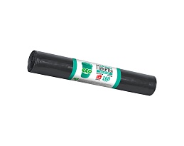 Мешки для мусора 160 л, черные, в рулоне 10 шт., ПВД, 25 мкм, 1100х800 мм, GRIFON, 101-031 в Братске