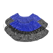 Бахилы сине-черные 1000 шт (500 пар), 54 мкм, двойная подошва, с одной резинкой, Прочные+ в Братске