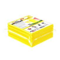 Мешки для мусора 160 л, желтые, в пачке 10 шт., ПВД, 40 мкм, 900х1100 мм, i-Bag в Братске