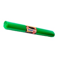 Мешки для мусора 180 л, зеленые, в рулоне 10 шт., ПВД, 50 мкм, 1100х900 мм, МЕШКОFF, 4458 в Братске